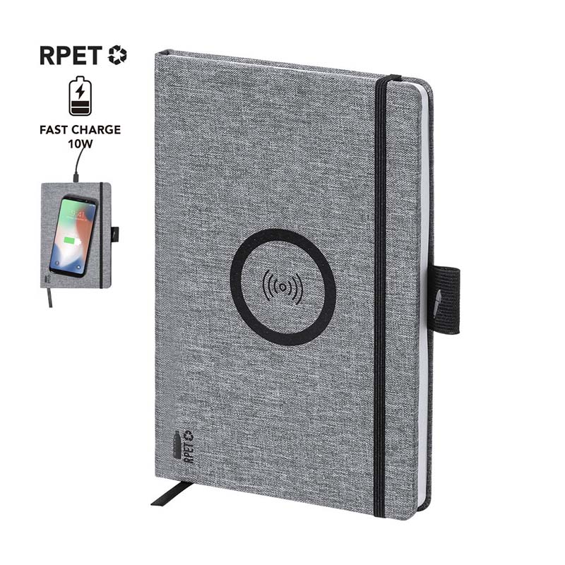 RPET notebook with charger